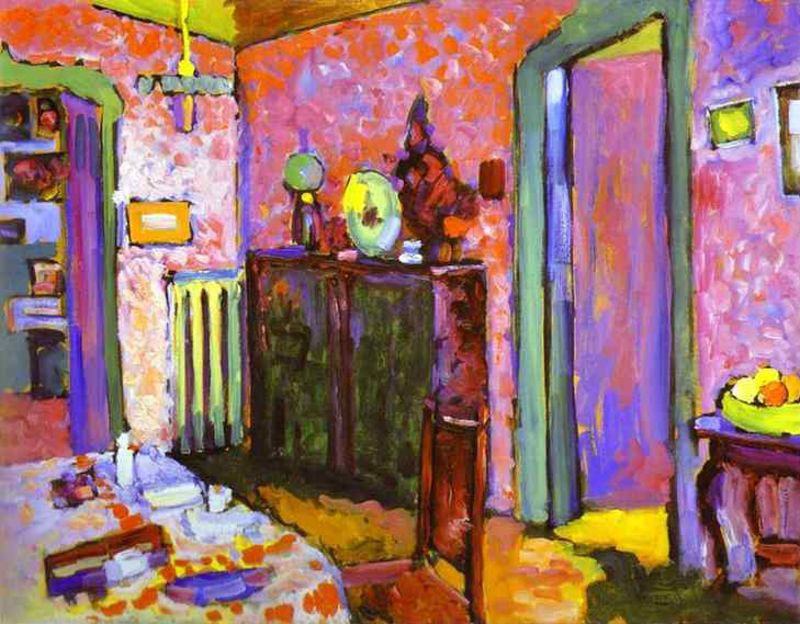 Wassily Kandinsky Interior My Dining Room